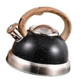 thumbnail image 2 of Hervidor de agua de acero inoxidable con silbato fuerte, apto para diversas estufas, hervidor de café antioxidante, tetera para barbacoa y camping. Negro, 2 of 8