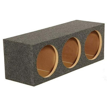 Q Power HD12 12" Sealed Triple Car Audio Subwoofer Sub Box Enclosure