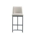 thumbnail image 6 of Manhattan Comfort Serena Upholstered Barstool with Steel Base in Light Gray, 6 of 11