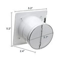 thumbnail image 4 of Ventilation Fan 4'' Wall/Ceiling Mute Toilet Kitchen Window Exhaust Extracor, 4 of 5