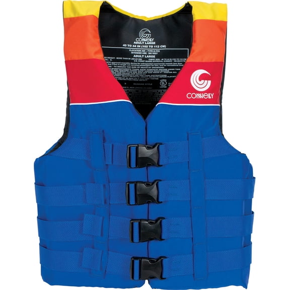 Connelly Men's Retro Nylon 4 Buckle Life Vest