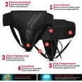 thumbnail image 6 of RDX, Leather Abdo Gear, Jockstrap Abdominal Protector, Groin Guard, Black, L, 6 of 9
