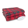 thumbnail image 2 of Biddeford Blankets Limited Edition Holiday Comfort Knit Fleece Heated Electric Throw Blanket, 62" x 50", Red Plaid, 2 of 2