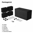 thumbnail image 2 of Water Proof Resin Storage Bin Patio Furniture Storage Container 100 Gallon Outdoor Storage Box Water Proof Resin Deck Box Lockable Storage Bin For Cushion Patio Furniture Pool, 2 of 6