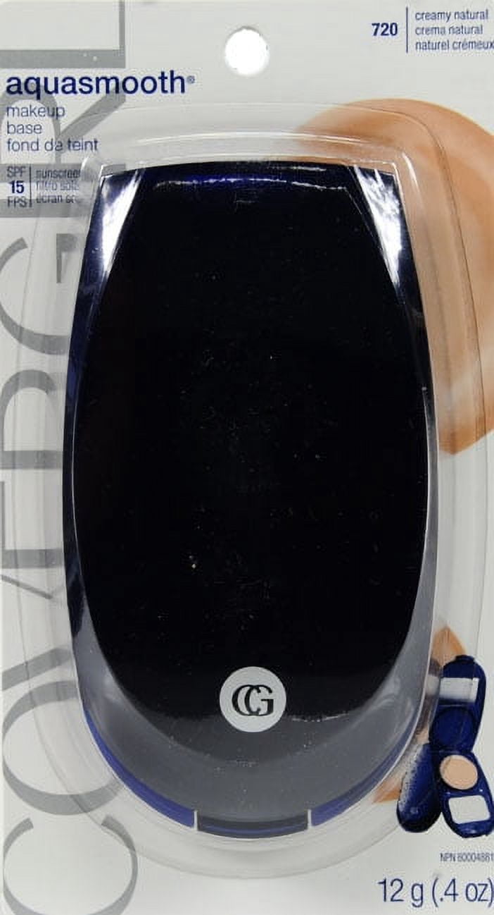 COVERGIRL AquaSmooth Compact Foundation with SPF 20- Creamy Natural 720, 0.4 oz (12 g)