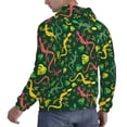 thumbnail image 3 of Hoodies for Men - Yellow Pink Cute Lizard Long Sleeve Comfrt Men'S Fashion Hoodies & Sweatshirts, Sweatshirts for Men Hoodies Pullover Clothing Clothes with Pouch, 3 of 7