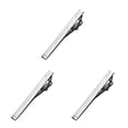thumbnail image 2 of ZLight Cravate Simple en Métal Inoxydable pour Hommes, Pince à Cravate Argentée, Clip de Serrage, Broche No.14 3ensemble, 2 of 6