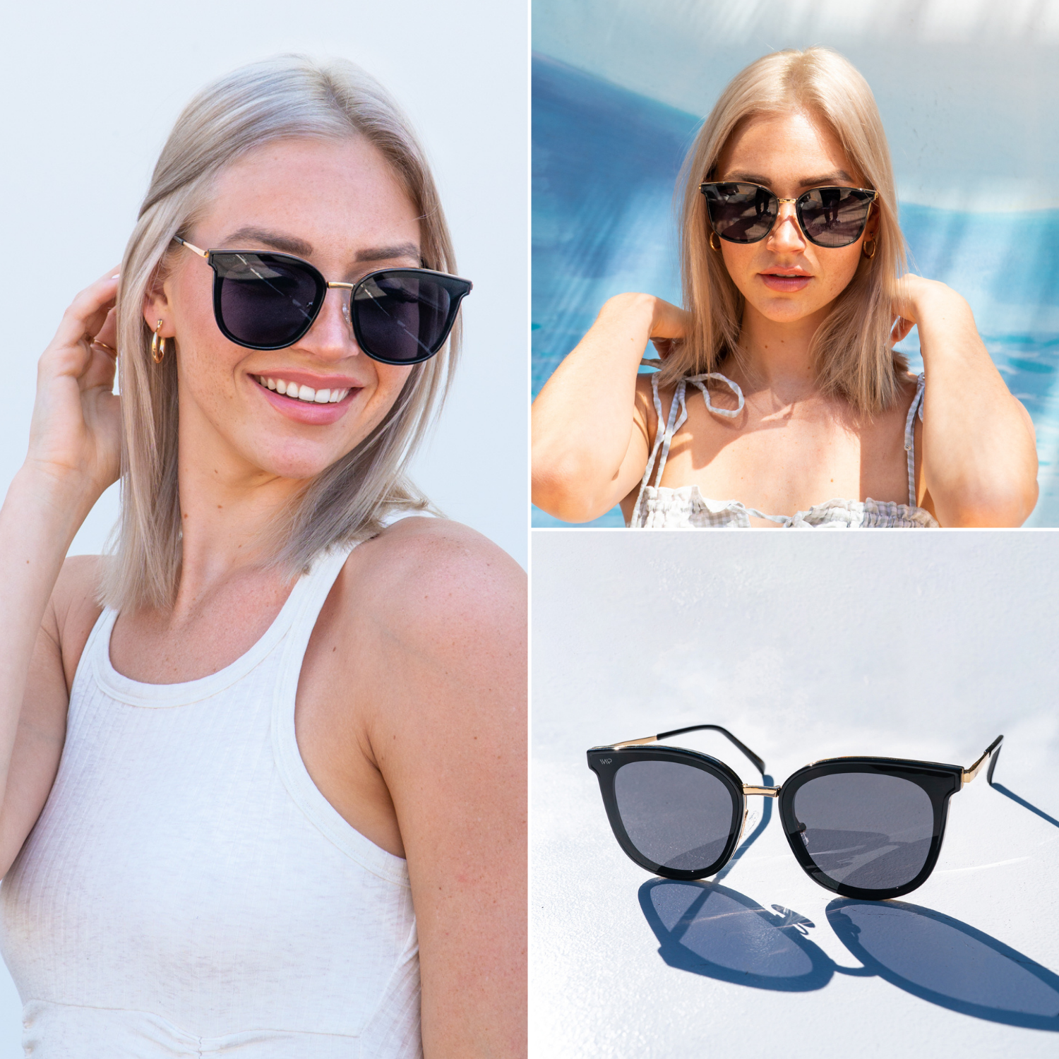 WearMe Pro - Women Flat Lens Square Fashion Modern Sunglasses - image 4 of 6