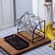 thumbnail image 1 of Estante de secado Macarena para 6 tazas con soporte de acero color negro, 1 of 7