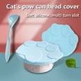 thumbnail image 4 of Methold Tapa de lata de comida para mascotas, repuesto portátil reutilizable, Color sólido , a prueba de fugas, accesorios universales para Suministros de alimentación y agua para mascotas Azul, 4 of 6