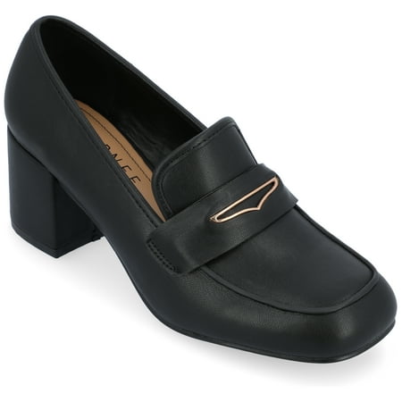 

Journee Collection Womens Liyla Tru Comfort Foam Low Heel Square Toe Pumps