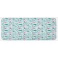 thumbnail image 1 of Animal Kitchen Mat, Tropical Animals with Art Elements Exotic Nature Leaves, Plush Decorative Kitchen Mat with Non Slip Backing, 47" X 19", Sea Green Pale Blue, by Ambesonne, 1 of 1