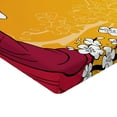thumbnail image 2 of Cherry Blossom Fitted Sheet, Geisha Woman and Sakura Trees in the Foothills of Hill, Decorative Soft Bedding All-round Elastic Pocket, Full Size, Earth Yellow Maroon, by Ambesonne, 2 of 3