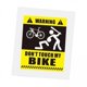 thumbnail image 1 of 5xDont Touch My Bike 3D Creative Protect Impermeable Para Bicicleta De Carretera Pegatina Estilo B, 1 of 8