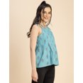 thumbnail image 3 of Moomaya Shoulder Straps Square Neck Pin Tucks Cotton Top - Women's Trendy Top, 3 of 9