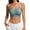 Dark Green-33, variant on Vdoaml Lace Trim Sports Bras for Women Spaghetti Strap V Neck Crop Tops Ladies Soft Stretchy Yoga Bra One Size Brick Red