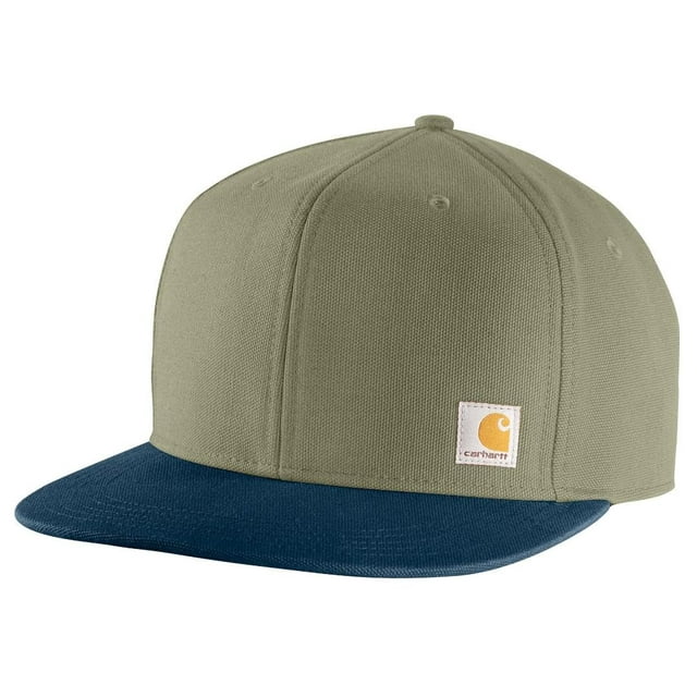 Gorra Carhartt Firm Duck Flat Brim para hombre Dusty Olive