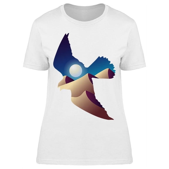 Bird Silhouette Landscape  T-Shirt Women -Image by Shutterstock, Female Medium