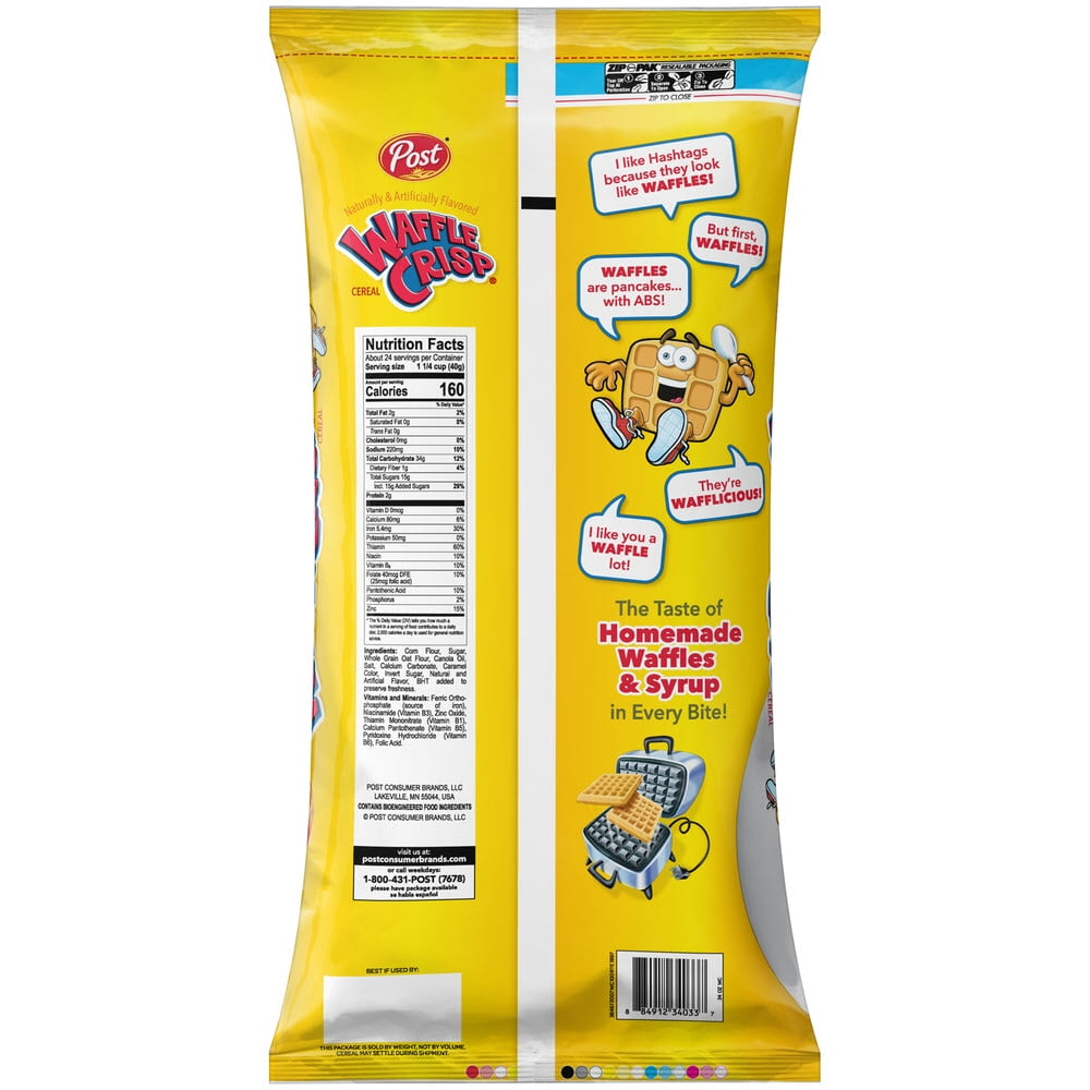 Post Waffle Crisp Bag 34oz