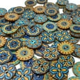 thumbnail image 1 of 100PCS Flower Buttons Fashion Vintage Wooden Decorative Buttons 2 Holes Buttons, 1 of 6