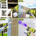 thumbnail image 2 of Cordless Paint Sprayer Compatible with Ryobi Li Ion Battery Electric Handheld Paint Spray Compatible with Furniture DIY Work, 2 of 5