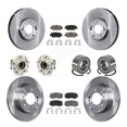 thumbnail image 1 of Transit Auto Front Rear Wheel Hub Bearings Assembly Disc Brake Rotors and Ceramic Pads Kit (10Pc) for Car 2011 Hyundai Azera - Left Right Side (Driver Passenger) KBB-117216, 1 of 10