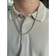 thumbnail image 3 of Men's 25 Carat Moissanite Diamond Tennis Chain Necklace, 3 of 3