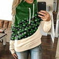 thumbnail image 1 of DPTALR Sweat à Capuche pour Femmes, Col Bénitier, Manches Longues, Imprimé de Noël, Pulls, Hauts à Cordon, 1 of 5