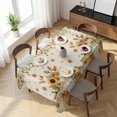 thumbnail image 3 of Orange Pumpkins Fall Table Cloth Waterproof Tablecloths, Sunflower Thanksgiving Botanical Rustic Tablecloth Dining Table Cover for Kitchen Party Tabletop Outdoor, Rectangle Tablecloth 60x120 Inch, 3 of 9