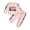 Pink, variant on KIMI BEAR 2T Toddler Girl Outfit Set 3T Child Winter Clothes Long Sleeves Letter Sweatshirt Top Camouflage Color Block Pants 2pcs Clothing Pink