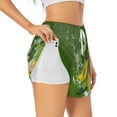 thumbnail image 3 of Lsque Friut Avocado Printed Women's Running Shorts with Liner Pockets,Elastic Quick Dry Workout Athletic Gym Yoga Shorts,Womens High Waist Shorts-Large, 3 of 9