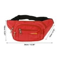 thumbnail image 4 of Unique Bargains 1 Pc Breathable Running Belt Multi-layer Fanny Pack for Sports to Carry Phone Keys Red, 4 of 6