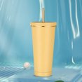 thumbnail image 2 of Copa de vacío Taza de agua para coche de 750ml hervidor deportivo de paja a prueba de fugas regalos de Navidad para hacer ejercicio al aire libre JShteea El nuevo, 2 of 8