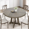 thumbnail image 1 of Rustic Dining Table for 4 to 6 People, 47 Inch Round Dining Table, Wooden Kitchen Table with Sturty Legs, Dining Room Table for Dining Room, Kitchen(Table Only), 1 of 7