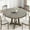 Phoebe nanmu, variant on Round Dining Table for 4 to 6 People, 47 Inch Brown Wood Pedestal Base, Circular Kitchen Table for Dining Room and Living Room