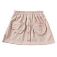 thumbnail image 3 of Hvobtty Girls' Leisure Sports Short Skirts, Toddler Half Skirts, Fashionable Children's Solid Color Skirt for Girl Summer Elastic Waist Casual and Comfortable Short Skirt Beige 2-3 Years, 3 of 5