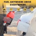 thumbnail image 3 of Diesel Gasoline Fuel Transfer Caddy Tank with 12V DC Self-Priming Fuel Transfer Pump for Cars, Motorcycles, Boats, Lawn Mowers, Snowblowers, Manual Fueling Nozzle, 12GPM Flow Rate, 40 Gallon, 3 of 8