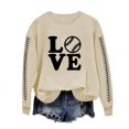 thumbnail image 4 of EQWLJWE Chemises à Manches Longues pour Femmes Décontractées en Solde, Chemises d'Été pour Femmes 2024 Tendance Vacances, Sweat à Capuche Imprimé Col Rond Automne pour Femmes, 4 of 4