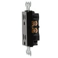 thumbnail image 3 of Maxxima 15A Tamper Resistant Duplex Receptacle - Standard Decorative Electric Wall Outlet 15 Amp, - Proof Safety, Contractor Pack, Wall Plates Included - Black - 10 Pack, 3 of 7