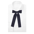 thumbnail image 3 of Jacob Alexander Men's Kentucky Colonel Bow Tie Pre-Tied Clip-On - Navy Blue, 3 of 4