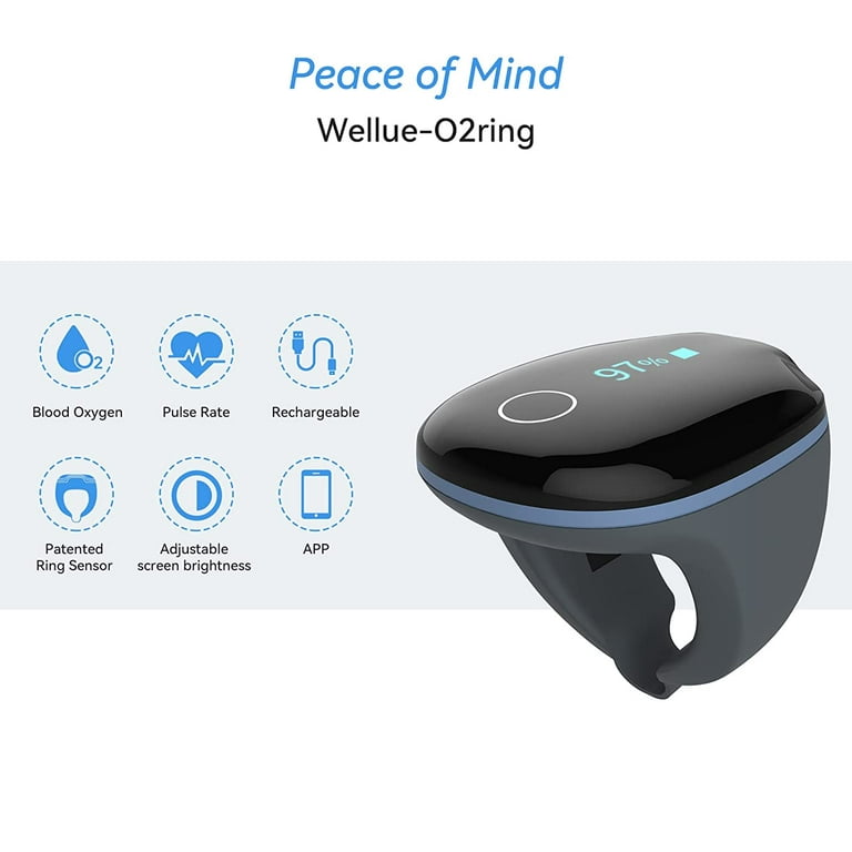 wellue o2 ring continues oxygen monitor - Peoples Care Medical Supply