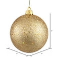 thumbnail image 2 of Vickerman 4" Gold Sequin Ball Ornament, 6 per Bag, 2 of 5