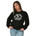 thumbnail image 4 of Fitness This Pizza Foodie Gym Workout Unisex Plus Fleece Graphic Sweatshirt Brisco Brands 2X, 4 of 5