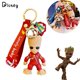 thumbnail image 2 of LLavero de película de Marvel guardianes de la galaxia Cosplay Groot cohete mapache PVC epoxi colgante llavero accesorios de joyería regalos Fivean unisex, 2 of 2