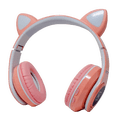 thumbnail image 1 of Audifonos Gamer Bluetooth Necnon Nbh-07 Oreja Gato rosa Unitalla NECNON NBH-07, 1 of 6