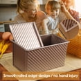thumbnail image 3 of Molde para pan Spmarkt, rectangular antiadherente, de 1 kg, con tapa y raspador, 3 of 7