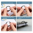 thumbnail image 4 of Uxcell Loose-Leaf Binder Rings, 30mm/ 1.18" Metal Book Ring, Pink, 36Pack, 4 of 5