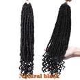 thumbnail image 3 of SEGO Curly Faux Locs Crochet Hair Goddess Locs Crochet Hair Extensions Hippie Locs Synthetic Braids Boho Style, 3 of 7