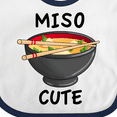 thumbnail image 4 of Inktastic Miso Cute with Miso Soup Boys or Girls Baby Bib, 4 of 4