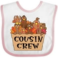 thumbnail image 3 of Inktastic Cousin Crew Cute Turkey Family Boys or Girls Baby Bib, 3 of 4